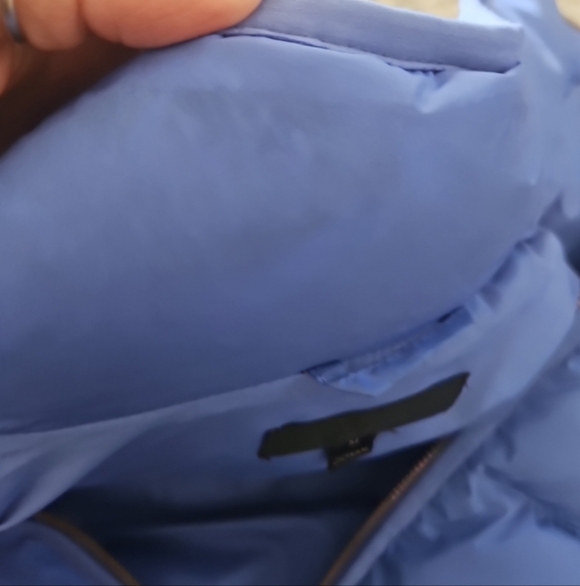 J.Crew Womens Mountain Puffer Perrywinkle Blue Quilted Lightweight Down Vest M - Picture 13 of 15